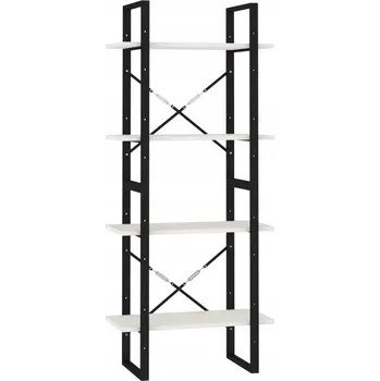 Knihovna Bílá knihovna z masivního borovicového dřeva 60 x 30 x 140 cm