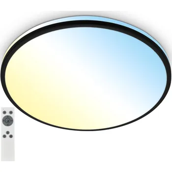 BRILONER Pulup LED stropní svítidlo, plynule stmívatelné, dálkový ovladač, černá - BRILO BRILO 3831015
