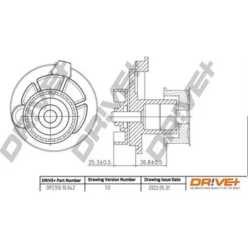 Chladič motoru Vodní čerpadlo, chlazení motoru DRIVE+ DP2310.10.042