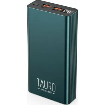 Powerbanka TAURO PRO LINE Hliníková powerbanka TPL s rychlonabíjením 22,5 W, 20 000 mAh, šedá