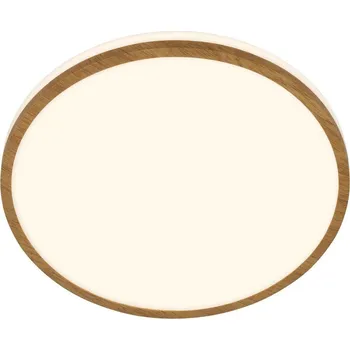BRILONER Acorus W stropní svítidlo pr.28 cm - 12W, 1200lm, LED, IP44, teplá bílá, bílé/dřevo - BRILONER BRI 3870014