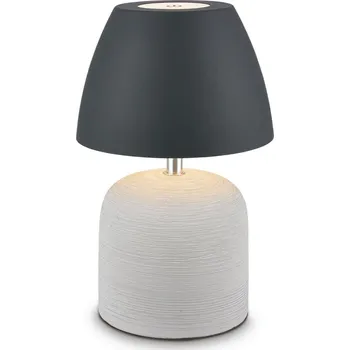 Lampička BRILONER Cera stolní lampa - 2,5W, 200lm, bezdrátová, IP44, LED, stmívatelná, teplá bílá, šedá/antracit - BRILO BRILO 7593015