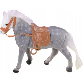 Obraz ŠEDÝ FLOKOVANÝ KŮŇ S PUNTÍKY 23 CM