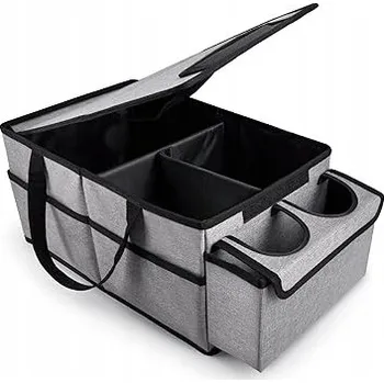 Organizér do auta ORGANIZÉR DO AUTA S PŘIHRÁDKAMI SKLÁDACÍ ČERNÝ