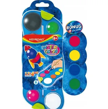 Vodová barva Akvarelové barvy Keyroad 16 ks