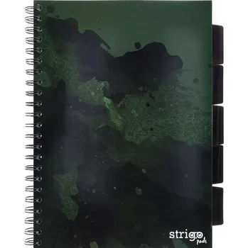 Blok Kroužkový Blok A4 100k Čtvereček STRIGO GREEN