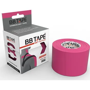 Tejpovací páska Kineziologický tejp BB Tape - 5 m x 5 cm Barva: růžová