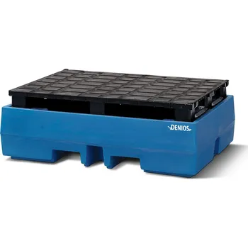 Olejová vana Záchytná vana z polyethylenu (PE), pro 2 sudy, záchytný objem 270 litrů, paleta