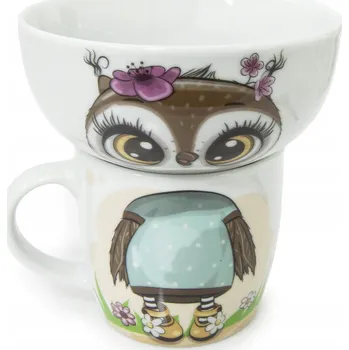 Talíř Dětská jídelní sada 2ks Sova (talíř a miska)