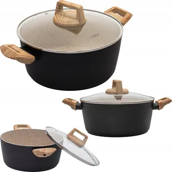 Hrnec Hrnec s hliníkovým víkem a mramorovým povrchem 24 cm 4,3 l