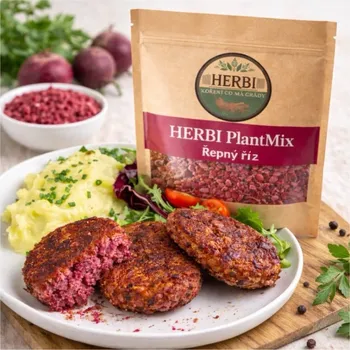 Herbi HERBI PlantMix Řepný říz (200 g) – bezmasá rostlinná směs s červenou řepou