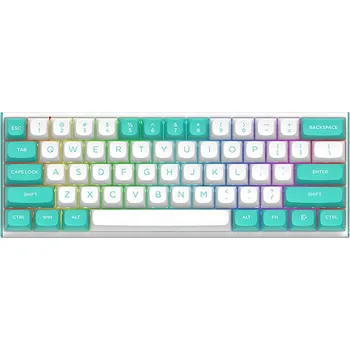 Klávesnice DRÁTOVÁ RGB HERNÍ MECHANICKÁ KLÁVESNICE 61 KLÁVES Redragon K683-WB