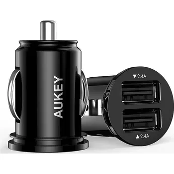 Aukey mini autonabíječka 2× USB 24 W s technologií AiPower