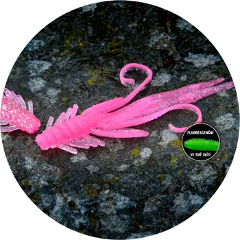 Umělá nástraha RedBass Gumová Nástraha Nymfa Pink G UV - XXL 20 cm 33 g