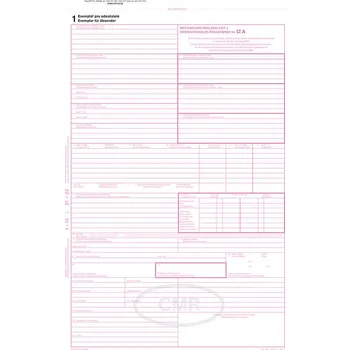 Mezinárodní nákladní list CMR A4, samopropisovací, 7 listů