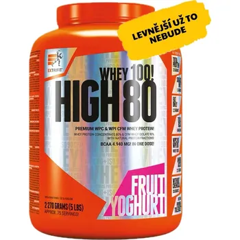 Protein AKCE Extrifit High Whey 80 2270 g fruit yoghurt