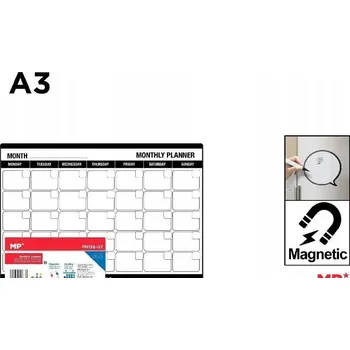 Obraz Magnetický plánovač A3 měsíční