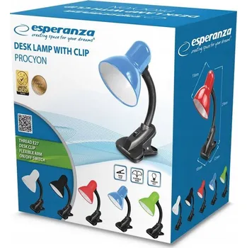 Lampička ESPERANZA STOLNÍ LAMPA E27 PROCYON BÍLÁ