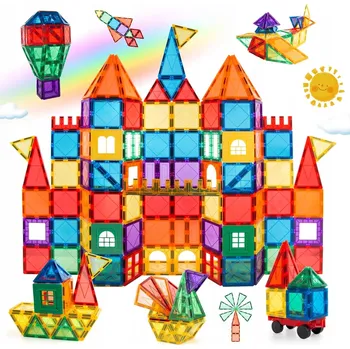 ostatní stavebnice STAVEBNICE STAVEBNICE, EDUKAČNÍ SADA 100 DÍLŮ, VELKÉ 3D PANELY