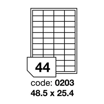 Papír Samolepící etikety Rayfilm Office 48,5x25,4 mm 100 archů, inkjet, R0105.0203