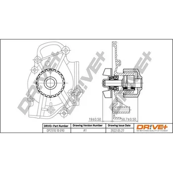Chladič motoru Vodní čerpadlo, chlazení motoru DRIVE+ DP2310.10.090