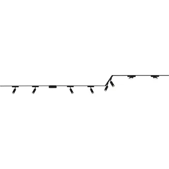 Bodové svítidlo BRILONER Luxtrail lištový systém, 6x spot, 2x track svítidlo, do U/Z, černá - BRILO BRILO 8038085