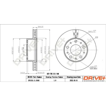 Brzdový kotouč Brzdový kotouč Dr!ve+ DP1010.11.0548