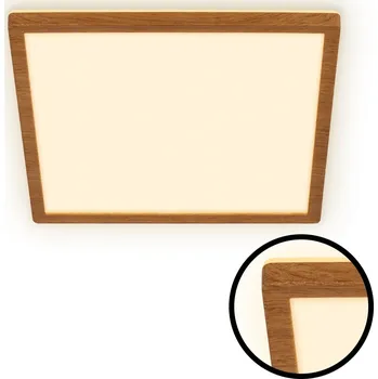 BRILONER Tava Wood LED stropní svítidlo, přímé a nepřímé osvětlení, ploché, imitace dřeva, 29x29 cm - BRILO BRILO 7452314