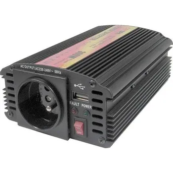 Měnič napětí měnič napětí z 24V DC na 230V AC 300W trvale+USB HADG514