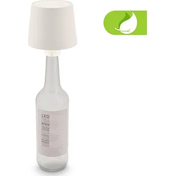 Lampička BRILONER Bota lampička na láhev - 1,8W, 120lm, nabíjecí, LED, stmívatelné, dotykový vypínač, teplá bílá, bílá - BRILO BRILO 7709016