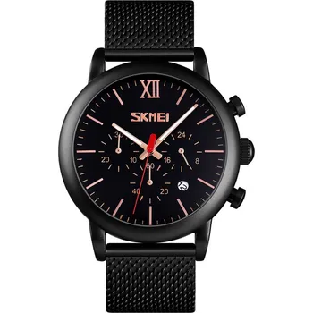 Hodinky Pánské hodinky SKMEI s pleteným náramkem a chronografem