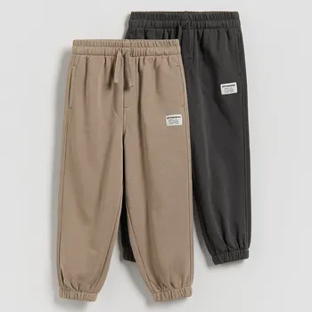 Dětská móda Reserved - Teplákové joggery 2 balení - kávová - 961IQ-84X - 961IQ-84X-98