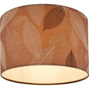 BRILONER Mata stropní svítidlo, dekor s lístky, E27 patice, kávová barva - BRILONER BRI 3853014