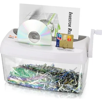 Skartovačka PEACH manuální skartovač Cross Cut Hand Shredder PS300-21, Poškozený obal