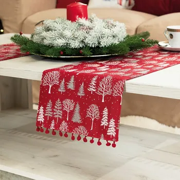 ubrus Vánoční ubrus - běhoun na stůl MAGIA III. červená 24x90 cm (cena za 1 kus běhounu) Mybesthome