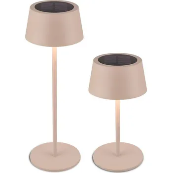 Lampička BRILONER Awia stolní lampička - 2W, 160lm, nabíjecí, LED, stmívatelné, dotykový vypínač, CCT, béžová - BRILO BRILO 7572011