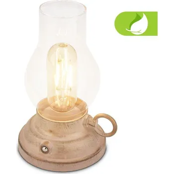 Lampička BRILONER Kanea stolní lampa - 1,5W, 40lm, bezdrátová, LED, stmívatelné, teplá bílá, béžová - BRILO BRILO 7575011