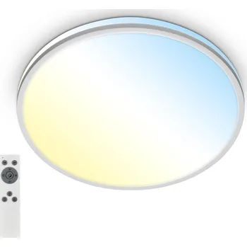 BRILONER Pulup LED stropní svítidlo, stmívatelné, dálkový ovladač, CCT, matný chrom - BRILO BRILO 3821014