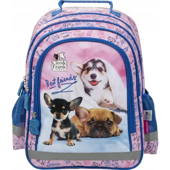 Školní batoh Školní batoh Derform s více přihrádkami, bílý, modrý, vícebarevný, 18 l