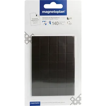 Dekorativní magnet Magnetoplan Takkis samolepící magnety 15 x 15 mm 140 ks černé