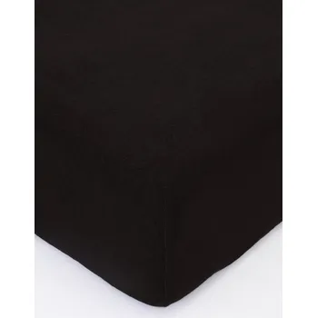 Prostěradlo Froté prostěradlo 90 × 200 cm - tmavě hnědá