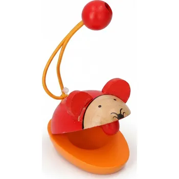 Dřevěná hračka KASTANIETY DREWNIANE ZWIERZĄTKA W. MYSZKA DŘEVĚNÉ KASTANĚTY ZVÍŘÁTKA - MYŠKA, DŘEVĚNÝ HUDEBNÍ NÁSTROJ