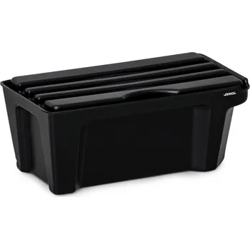 Olejová vana Záchytná vana na malé nádoby z PE recyklátu, objem 5 litrů, s výpustí a odstavnou plochou