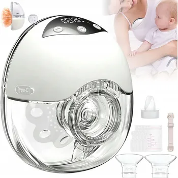 BEZDRÁTOVÁ ELEKTRICKÁ ODSÁVAČKA MLÉKA - 4 REŽIMY, 12 ÚROVNÍ SÍLY