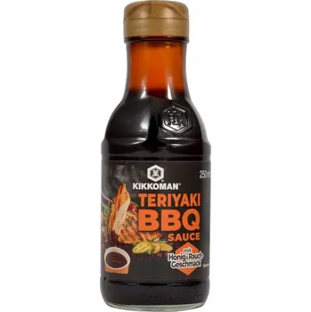 Omáčka Kikkoman Teriyaki BBQ sauce honey smoky, 250 ml