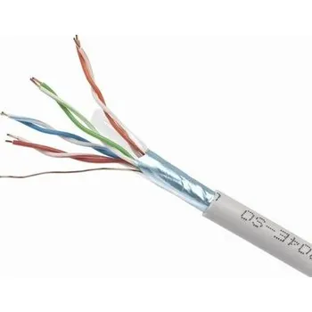Síťový kabel Síťový kabel Gembird FPC-5004E-SO (F/FTP, 305 m, kategorie 5e, šedá barva)