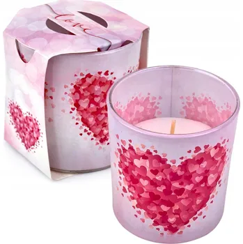 Svíčka Dekorativní parafinová svíčka Verona Love Admit