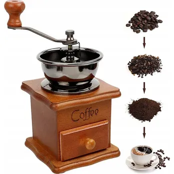 Mlýnek na kávu RUČNÍ MLÝNEK NA KÁVU, RUČNÍ STAROŽITNÝ LITINOVÝ MLÝNEK NA KÁVU SE ZÁSUVKOU