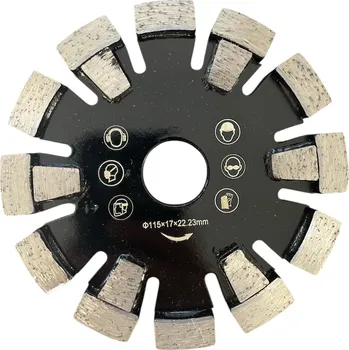 Brusný kotouč 115 mm x 22,23 mm diamantový kotouč do drážkovací frézy