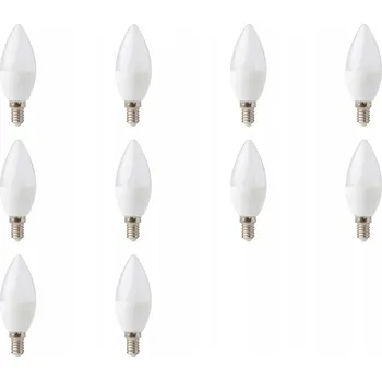 Žárovka LED žárovka svíčka 5W Malý závit E14 6500K Studená bílá 500lm 10 Ks